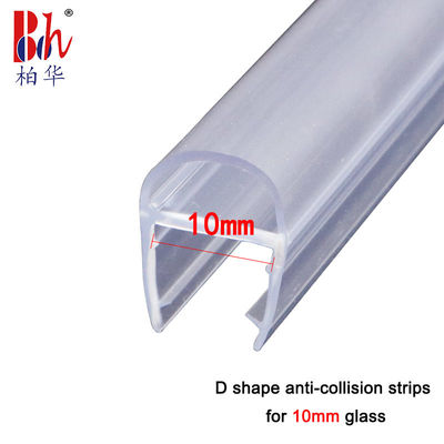 Wasserdichter Duschtürdichtungs-Streifen D formte kollisionverhinderndes transparentes PVC-Material