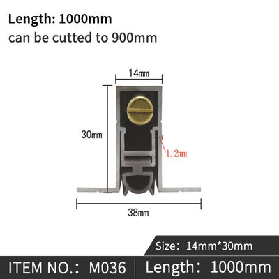 Akustische Tür-Unterseiten-Dichtungen Automaticlly lassen unten verborgenes staubdichtes Weatherstripping 14*30-38mm fallen