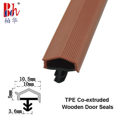 Eine Form Mit-verdrängte TPEgummidichtungsbänder Weatherstrip rotbraune Farbe
