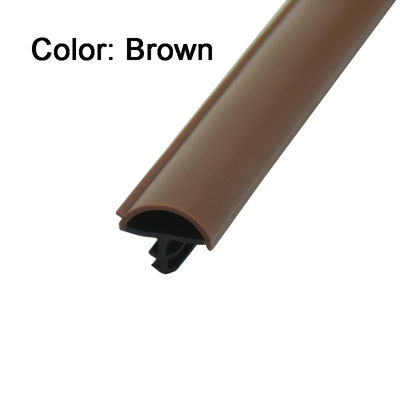 Staubdichte Wohnung Holztürdichtung Streifenbraun Farbe 12*5mm