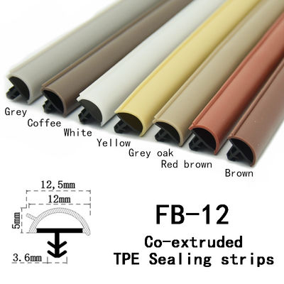 Staubdichte Wohnung Holztürdichtung Streifenbraun Farbe 12*5mm