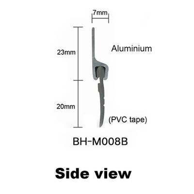 Schraube reparierte 43mm Höhen-Tür-unteren Dichtungs-Streifen mit PVC-Gummi