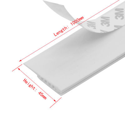 Selbstklebende Silikon-Wetter-Abstreifentürdichtung mit 3M Glue Tape White 45mm