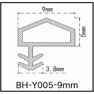 Soem-Holztür-Dichtungs-Streifen-PVC-Tür Weatherstrip geformte die Seitennut-Art A