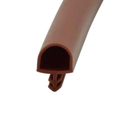 Antikollisionsholztür-Dichtungs-Streifen-erhöhte mittlere Nut-Art d-Form 10*8mm