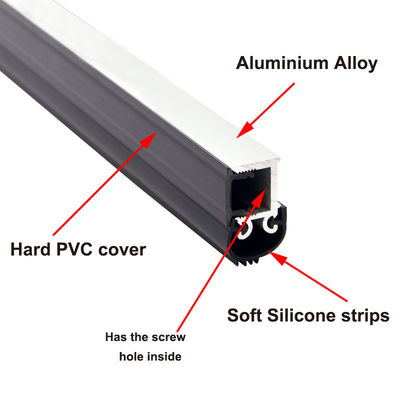 Dichtungs-Streifen-Schraube der Aluminiumtür-6063 untere geregelt mit Silikonkautschuk