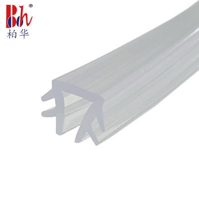 Transparente PVC-Dichtungsstreifen-weiche Glasclip-Streifen für 5mm Glas