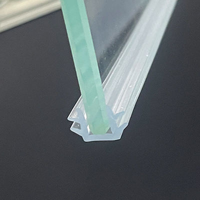 Transparente PVC-Dichtungsstreifen-weiche Glasclip-Streifen für 5mm Glas