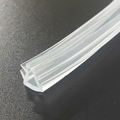 Transparente PVC-Dichtungsstreifen-weiche Glasclip-Streifen für 5mm Glas