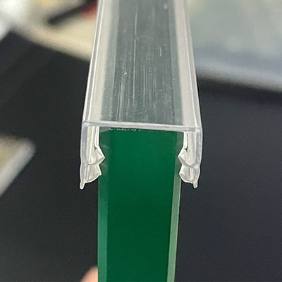 Co verdrängte wasserdichte der Glastür-Streifen des PVC-Dichtungsstreifen-10mm