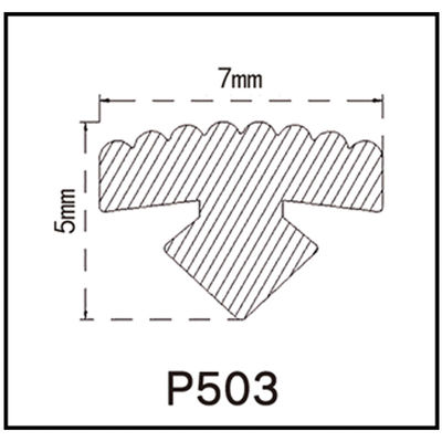Gummistreifen 7*5mm Soem-PVCs für Kleid Hang Bar