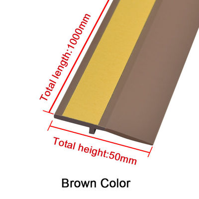 3mm Abstands-Brown-Tür-untere Dichtungs-Streifen-Wasserbeständigkeit