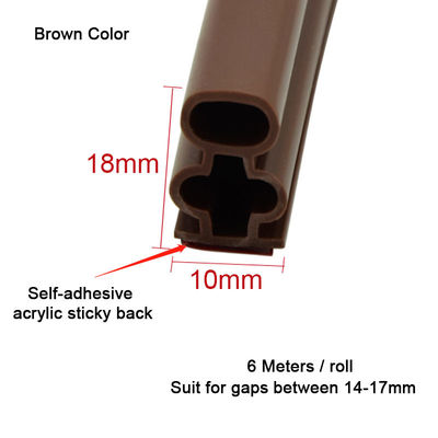 Form-Silikonkautschuk 10mm Breiten-O streift Doppelschicht für Türrahmen ab