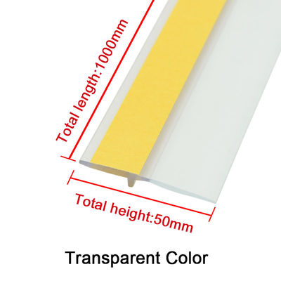 Mit- verdrängte PVC-Tür-untere Dichtungs-Streifen-Staub-Beweis-Tür fegt transparentes