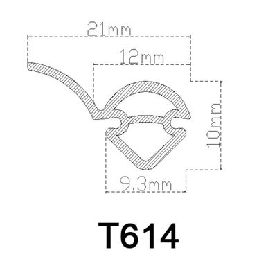 Gummistreifen 12*10mm PVCs für Aluminiumtür-Alters-Widerstand