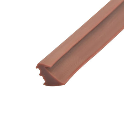 10*8 Millimeter Brown Gummistreifen-Nut-Art Sperren-Streifen PVCs